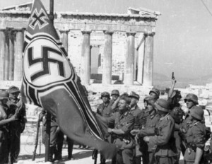 Ridicarea steagului nazist pe Acropole