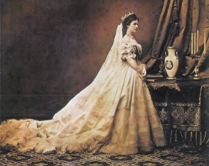 Fotografie din 1867, anul in care a devenit imparateasa a Austriei si regina a Ungariei