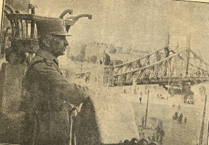 Generalul Gheorghe Mărdărescu pe terasa hotelului Gelert 1919