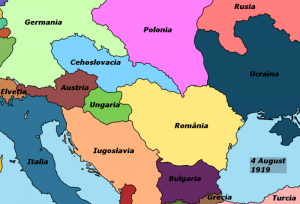 Teritorii aflate sub control romanesc in august 1919